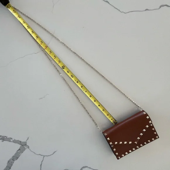 Valentino Garavani Rockstud Pebbled Leather Shoulder Bag / Crossbody / Clutch - Picture 12 of 16